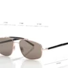 Gafas de sol Navigator de titanio y cuerno Gafas de sol Navigator de titanio y cuerno