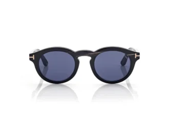 Gafas de sol redondas de cuerno