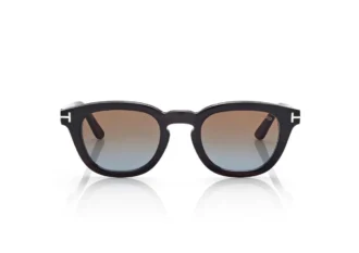 Gafas de sol redondas y suaves con montura de cuerno