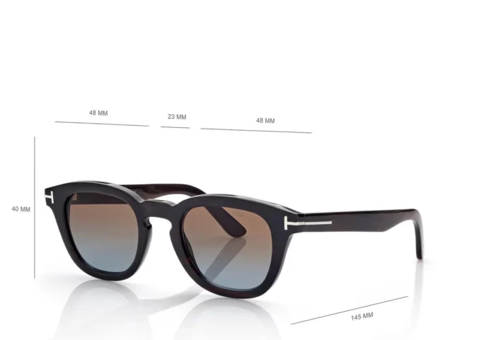 Gafas de sol redondas y suaves con montura de cuerno
