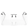 Gafas rectangulares de cuerno y titanio Gafas rectangulares de cuerno y titanio
