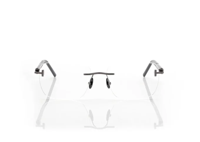 Gafas rectangulares de cuerno y titanio Gafas rectangulares de cuerno y titanio