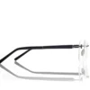 Gafas rectangulares de cuerno y titanio Gafas rectangulares de cuerno y titanio