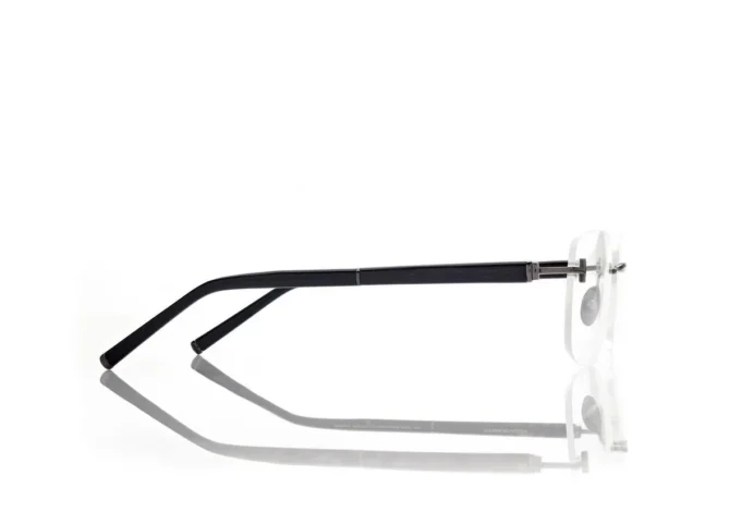 Gafas rectangulares de cuerno y titanio Gafas rectangulares de cuerno y titanio