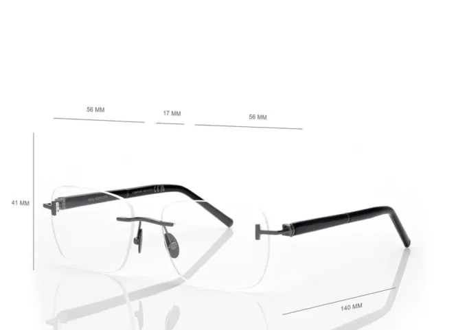 Gafas rectangulares de cuerno y titanio Gafas rectangulares de cuerno y titanio