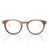 Gafas redondas de cuerno y titanio