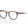 Gafas redondas de cuerno y titanio