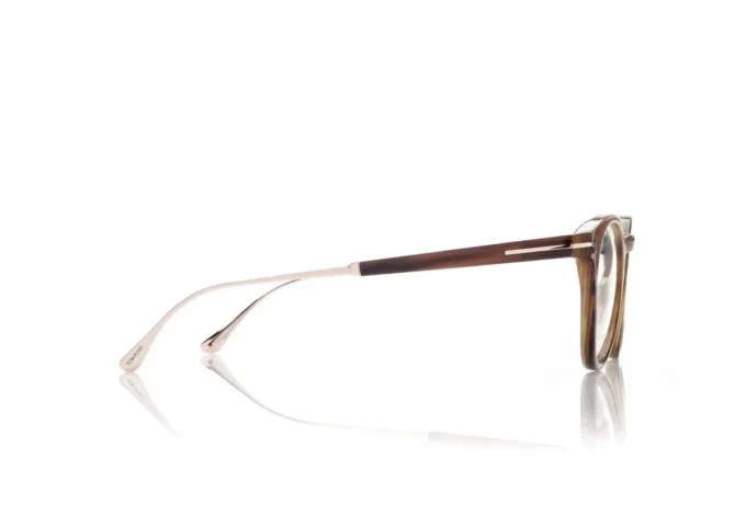 Gafas redondas de cuerno y titanio
