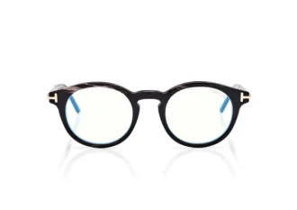 Gafas redondas Horn Blue Block Opticals