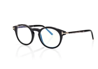 Gafas redondas Horn Blue Block Opticals