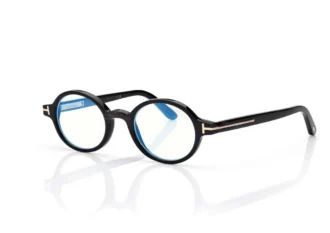 Gafas redondas Horn Blue Block Opticals