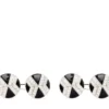 Gemelos redondos con diamantes