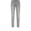 Gris Denim elástico slim fit con ribete Gris Denim elástico slim fit con ribete