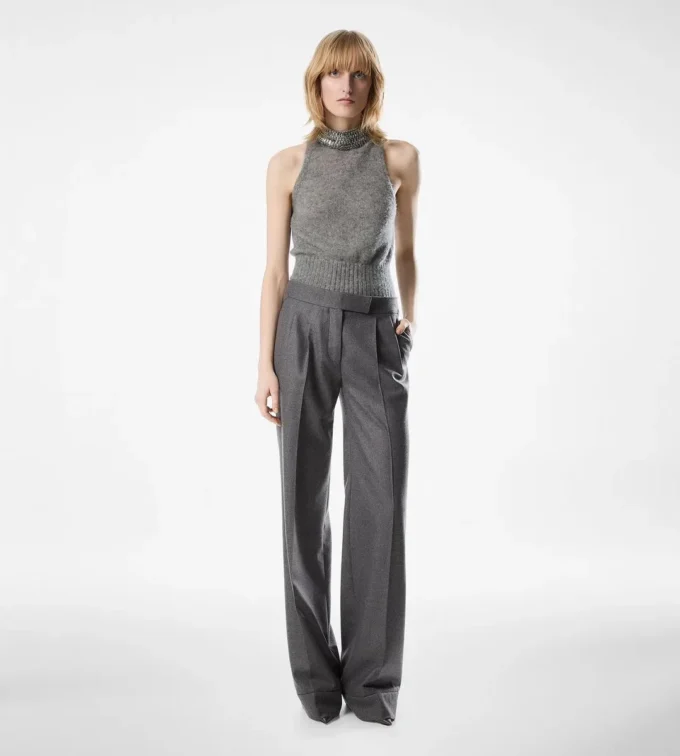 Jersey con cuello halter Jersey con cuello halter