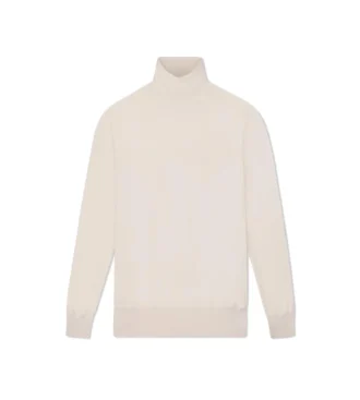 Jersey de cuello alto de cachemira y seda de punto fino Jersey de cuello alto de cachemira y seda de punto fino
