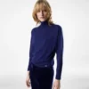 Jersey de cuello alto y manga larga con placa metálica Tom Ford