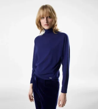 Jersey de cuello alto y manga larga con placa metálica Tom Ford