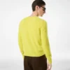 Jersey de cuello redondo de cachemira afieltrada Jersey de cuello redondo de cachemira afieltrada