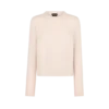Jersey de cuello redondo de cachemira y seda ultrasuave