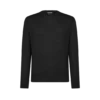 Jersey de cuello redondo sin costuras de alpaca y seda Jersey de cuello redondo sin costuras de alpaca y seda
