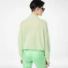 Jersey oversize de cuello polo abierto de cachemira y seda ultrasuaves
