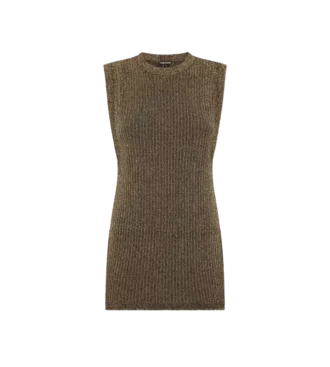 Jersey sin mangas y cuello redondo con aberturas laterales