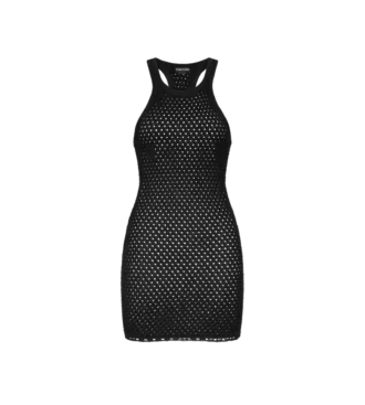 Mini vestido de cóctel con espalda nadadora