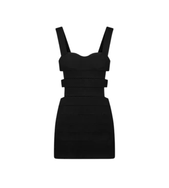 Minivestido de punto intarsia