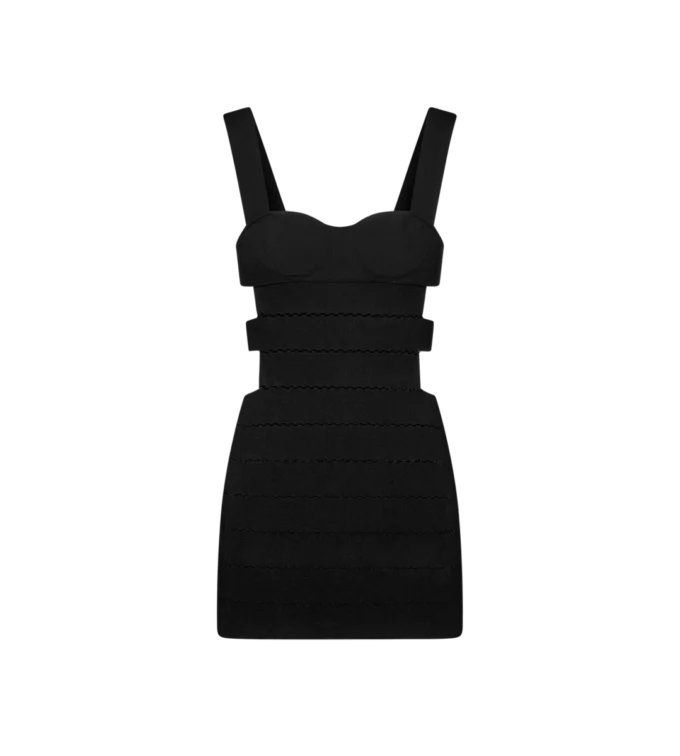 Minivestido de punto intarsia