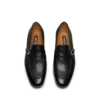 Mocasines con hebilla y banda retorcida Gigi de piel granulada flexible Mocasines con hebilla y banda retorcida Gigi de piel granulada flexible