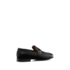 Mocasines con hebilla y banda retorcida Gigi de piel granulada flexible Mocasines con hebilla y banda retorcida Gigi de piel granulada flexible