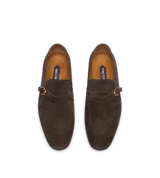 Mocasines de ante Gigi con hebilla y banda retorcida