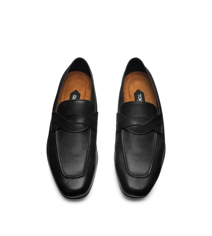 Mocasines Gigi con banda retorcida de piel suave y flexible Mocasines Gigi con banda retorcida de piel suave y flexible