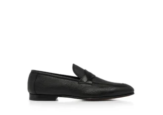 Mocasines Sean Twisted Band de piel granulada