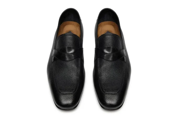 Mocasines Sean Twisted Band de piel granulada Mocasines Sean Twisted Band de piel granulada