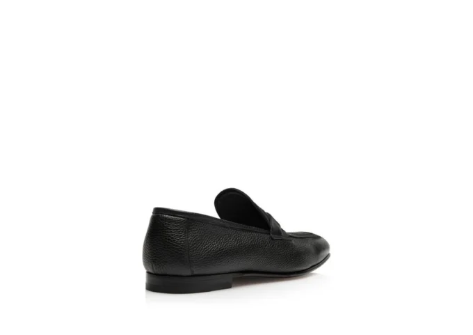 Mocasines Sean Twisted Band de piel granulada Mocasines Sean Twisted Band de piel granulada