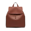 Mochila con solapa T-Line de piel granulada Mochila con solapa T-Line de piel granulada