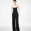 Mono camisola elástico de doble georgette
