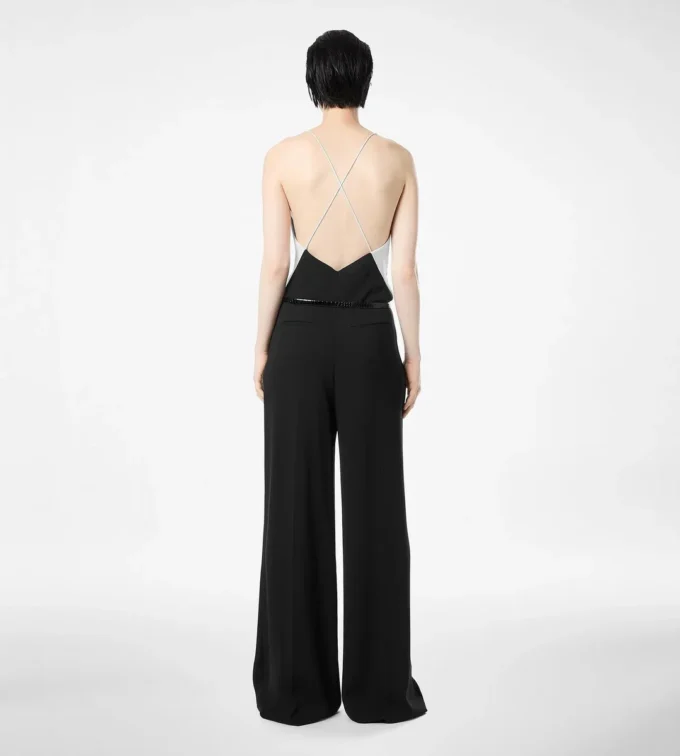 Mono camisola elástico de doble georgette