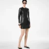 Mules Julianne de pitón estampado semibrillante