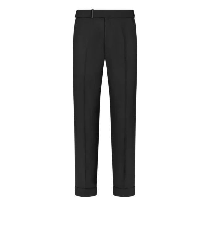 Pantalón Atticus de mikado teñido en hilo Pantalón Atticus de mikado teñido en hilo