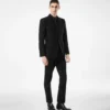 Pantalón bouclé ligero con lentejuelas Pantalón bouclé ligero con lentejuelas