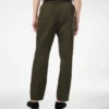 Pantalón de algodón y seda con rayas bengalíes y pliegues Pantalón de algodón y seda con rayas bengalíes y pliegues