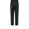 Pantalón de doble pliegue con estampado de lunares satinado jacquard