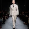 Chaqueta de satén texturizado con acabado melocotón Chaqueta de satén texturizado con acabado melocotón