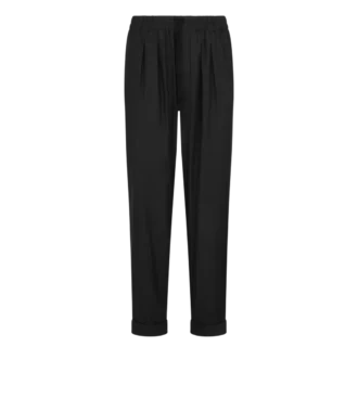 Pantalón ligero de sarga fluida de algodón y seda