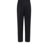Pantalón sutil a rayas con doble pliegue Pantalón sutil a rayas con doble pliegue