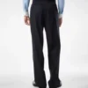 Pantalón sutil a rayas con doble pliegue Pantalón sutil a rayas con doble pliegue