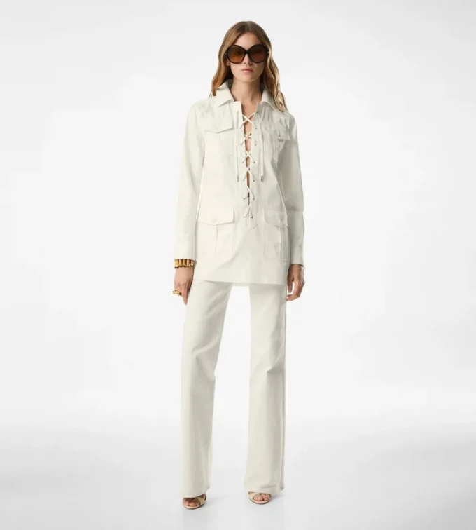 Pantalones acampanados de mezclilla