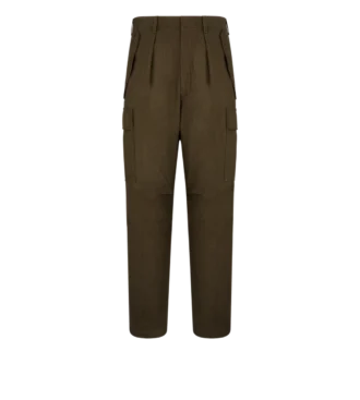 Pantalones cargo de lana, cachemira y seda